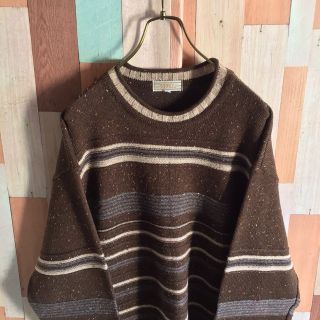 アートヴィンテージ(ART VINTAGE)の古着 90s RODDLE vintage デザインニット ボーダー ソフト生地(ニット/セーター)