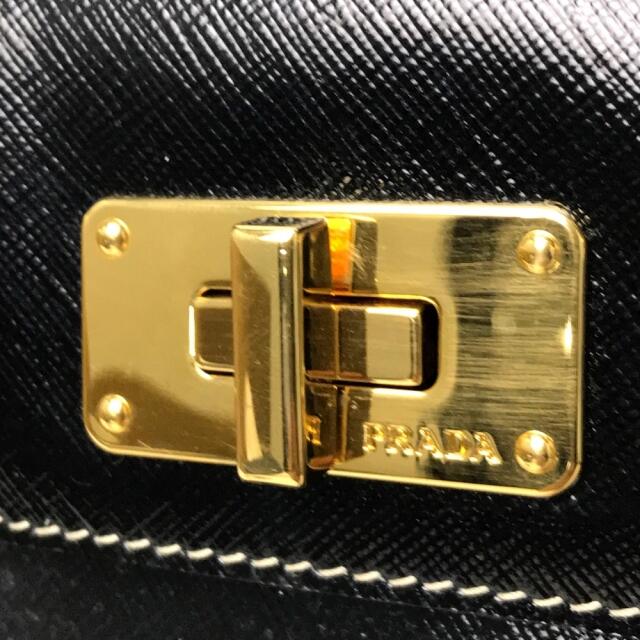 プラダ PRADA サフィアーノヴェルニーチェ BN2236 肩掛け ハンドバッグ パテントレザー ブラック