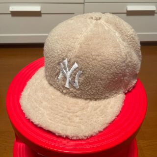 ニューエラー(NEW ERA)のNEW ERA 59FIFTY NY BOAFLEECE BEIGE 7-1/2(キャップ)