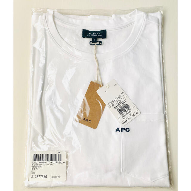 A.P.C(アーペーセー)の未使用 A.P.C./ アーペーセー POCKET emb-Tシャツ レディースのトップス(Tシャツ(半袖/袖なし))の商品写真