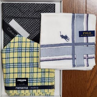 ポロラルフローレン(POLO RALPH LAUREN)のブランドハンカチ　3枚(ハンカチ/ポケットチーフ)