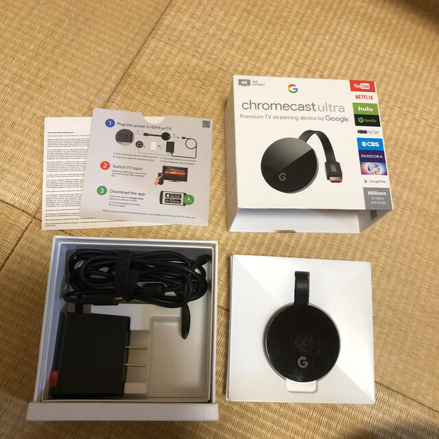 CHROME(クローム)のGoogle GOOGLE CHROMECAST ULTRA スマホ/家電/カメラのテレビ/映像機器(映像用ケーブル)の商品写真