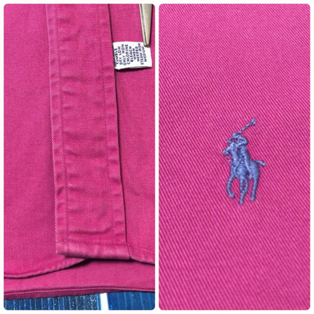 Ralph Lauren(ラルフローレン)のcom.様【ラルフローレン】USA製ワンポイント刺繍ビッグチノボタンダウンシャツ メンズのトップス(シャツ)の商品写真