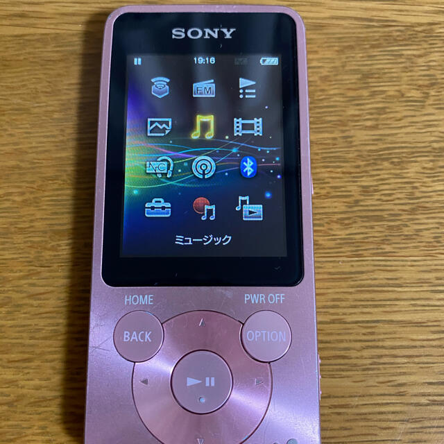 WALKMAN(ウォークマン)のSONY walkman NW-S785 16GB ライトピンク 中古 スマホ/家電/カメラのオーディオ機器(ポータブルプレーヤー)の商品写真