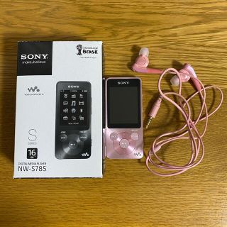 ウォークマン(WALKMAN)のSONY walkman NW-S785 16GB ライトピンク 中古(ポータブルプレーヤー)