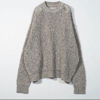 サンシー(SUNSEA)のyoke LARGE MESHED CREW NECK RIB KNIT(ニット/セーター)