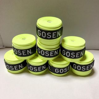 ゴーセン(GOSEN)のゴーセングリップテープ フラッシュイエロー  計8個(バドミントン)