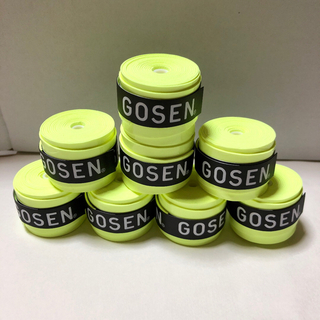 ゴーセン(GOSEN)のゴーセングリップテープ フラッシュイエロー  計8個(バドミントン)