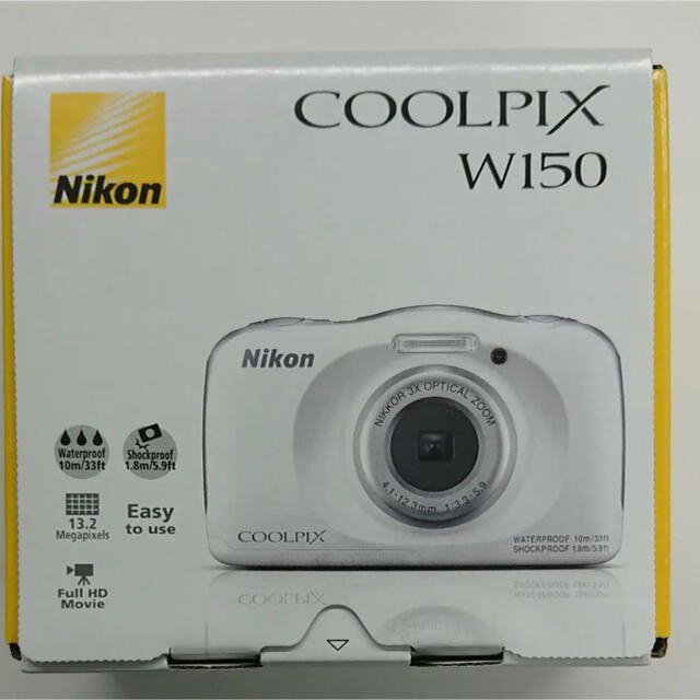 人気の春夏 Nikon - Nikon COOLPIX W150 WHITE デジタル一眼