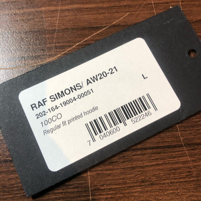 RAF SIMONS - RAF SIMONS 20aw printed hoodieの通販 by kznj｜ラフシモンズならラクマ 再入荷国産