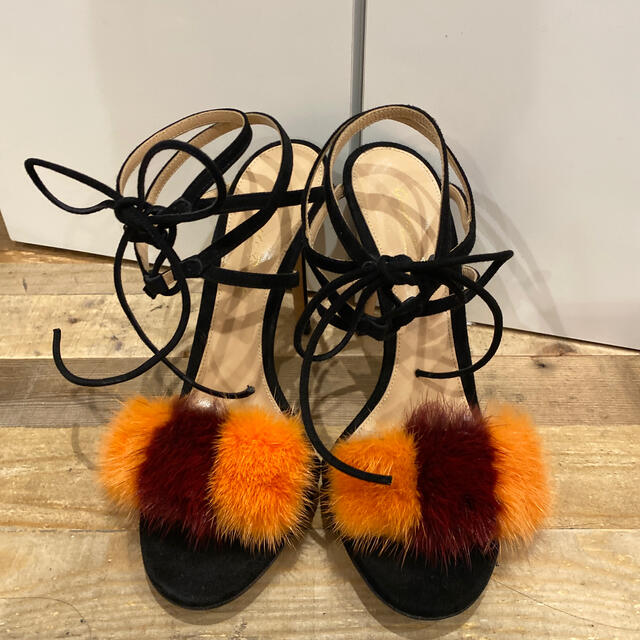 Gianvito Rossi ミンク サンダル | cprc.org.au