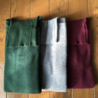 ムジルシリョウヒン(MUJI (無印良品))の無印良品　3枚まとめて★♬★首のチクチクをおさえた洗えるタートルネックセーター(ニット/セーター)