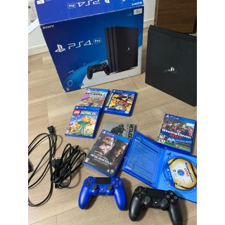 プレイステーション4(PlayStation4)のPS4 PRO CUH-7000B B01     1TB  ソフト5本付き(家庭用ゲーム機本体)