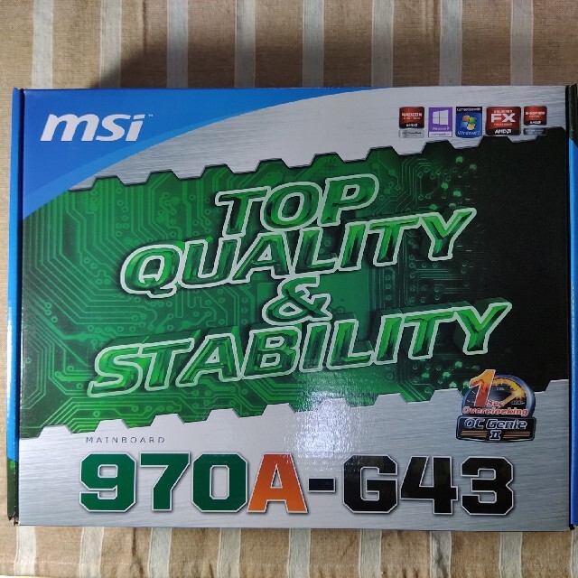 MSI マザーボード　970A-G43  SocketAM3+