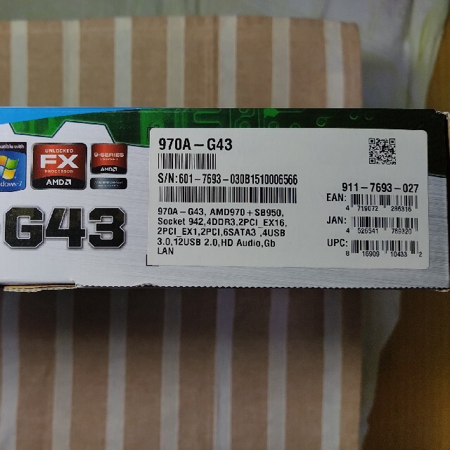 MSI マザーボード　970A-G43  SocketAM3+ 3