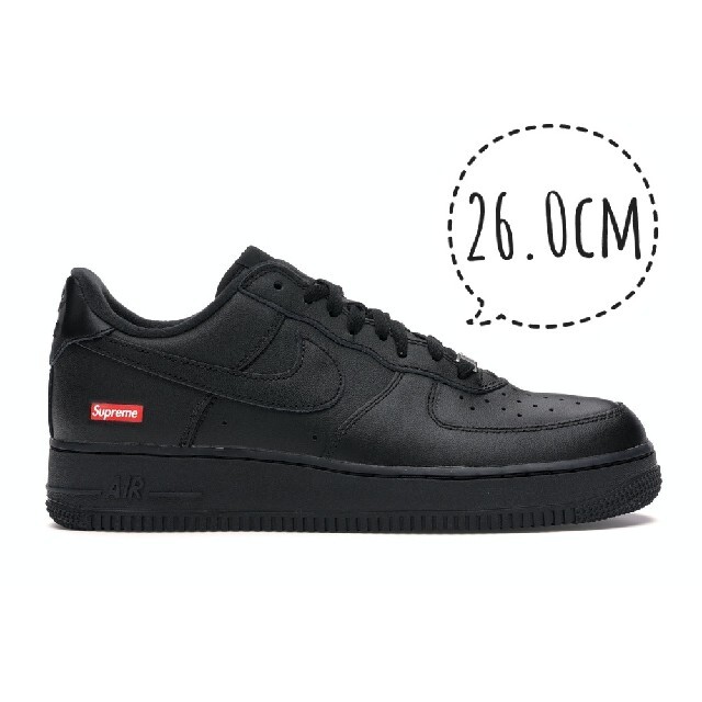 【新品】SUPREME AIR FORCE1 26.0cm US8 black