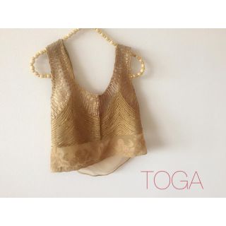トーガ(TOGA)のTOGA購入♡古着♡刺繍レース へそだしtops 水着(タンクトップ)