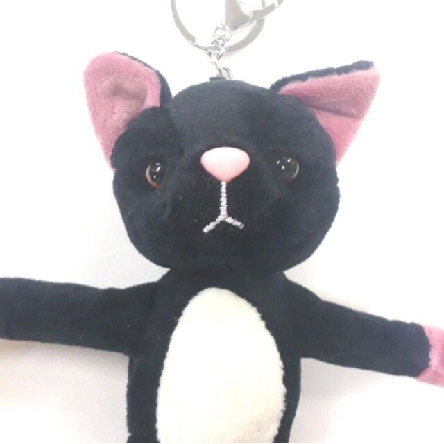 黒の猫モチーフぬいぐるみチャームキーホルダーの通販 By Marsha S Shop ラクマ