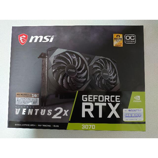 正規品 RTX 【新品未開封】GeForce 3070 OC 2X VENTUS PCパーツ