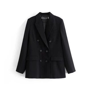 ザラ(ZARA)の🌸春先行💐3575◆black テーラードジャケット ブレザー(テーラードジャケット)