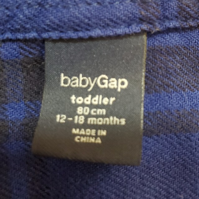 babyGAP(ベビーギャップ)のチェックシャツ 2枚セット キッズ/ベビー/マタニティのベビー服(~85cm)(シャツ/カットソー)の商品写真