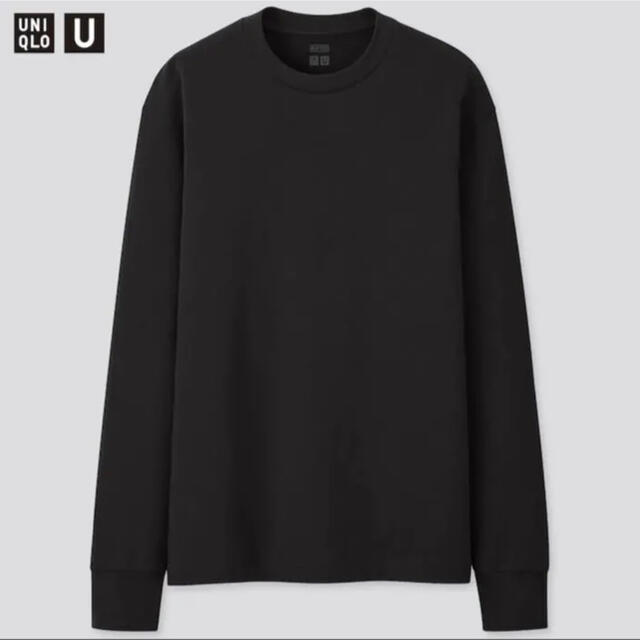 UNIQLO(ユニクロ)のUNIQLOU ヒートテッククルーネックロンT ブラック L メンズのトップス(Tシャツ/カットソー(七分/長袖))の商品写真