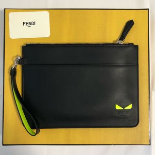 フェンディ(FENDI)のフェンディ FENDI クラッチバックフラットポーチ モンスター(セカンドバッグ/クラッチバッグ)