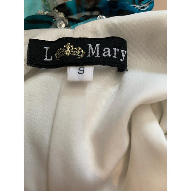 【L mary】ロングドレス ビーズ(エメラルド) レディースのフォーマル/ドレス(ロングドレス)の商品写真