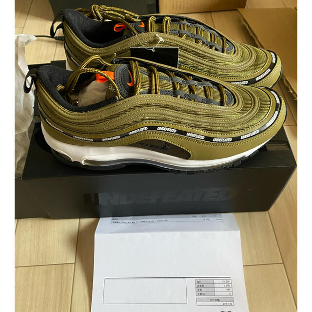 UNDEFEATED(アンディフィーテッド)の27.5cm NIKE AIR MAX 97 /OLIVE UNDEFEATED メンズの靴/シューズ(スニーカー)の商品写真