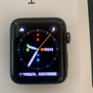 アップルウォッチ(Apple Watch)のApple Watchシリーズ3GPS42mm(腕時計(デジタル))