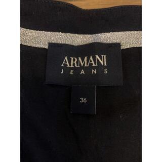 アルマーニジーンズ(ARMANI JEANS)のARMANI JEANS　レディース　Tシャツ　ブラック　サイズ36(Tシャツ(半袖/袖なし))