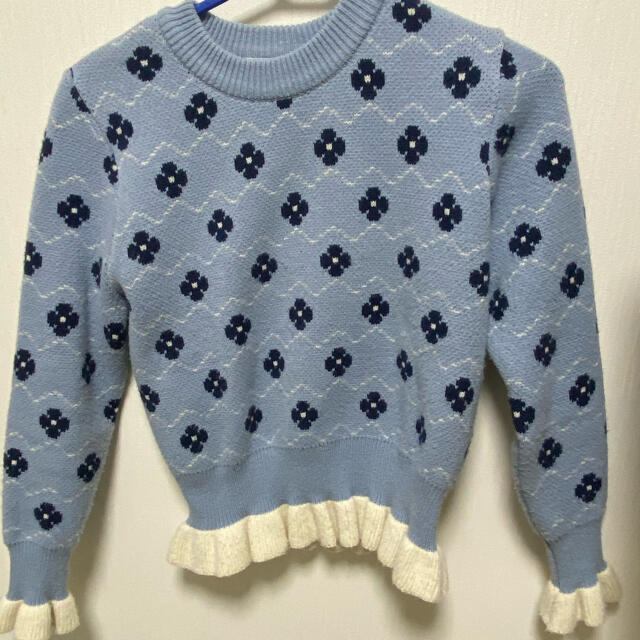 flower frill knit  レディースのトップス(ニット/セーター)の商品写真