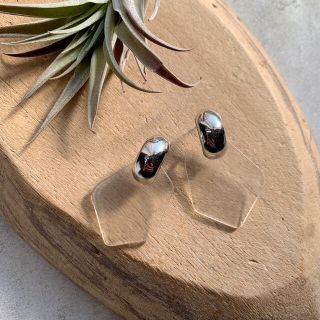 トゥデイフル(TODAYFUL)のペンタゴンクリアピアス＊シルバーピアス(ピアス)