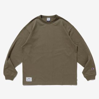 ダブルタップス(W)taps)のWTAPS CHAMPION ACADEMY LS COTTON OD Lサイズ(Tシャツ/カットソー(七分/長袖))