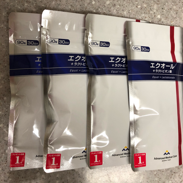 エクオール＋ラクトビオン酸 90粒✖️4 爆買い！ 8466円 www.gold-and ...