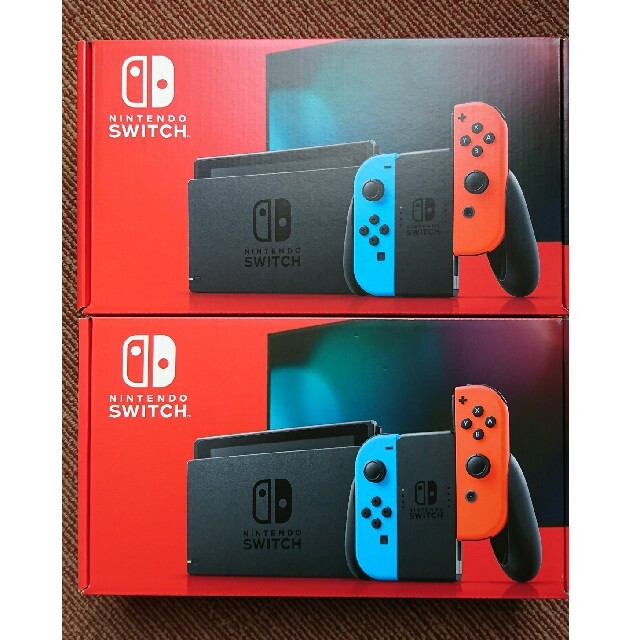 【新品未使用】Nintendo Switch ネオンブルー 2台