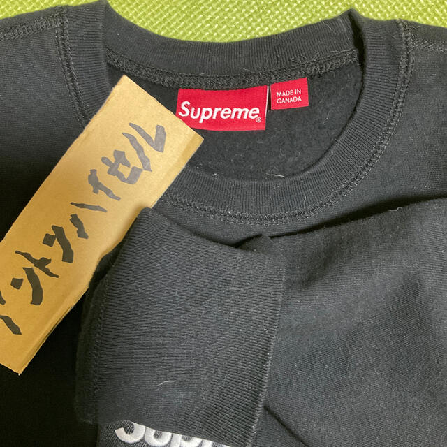 18FW Supreme Box Logo Crewneck Black M