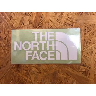 ザノースフェイス(THE NORTH FACE)のノースフェイス カッティングステッカー 白 正規品(その他)