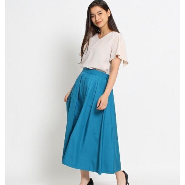 OPAQUE(オペーク)の定価17600円 OPAQUE フレアスカート ブルー レディースのスカート(ロングスカート)の商品写真