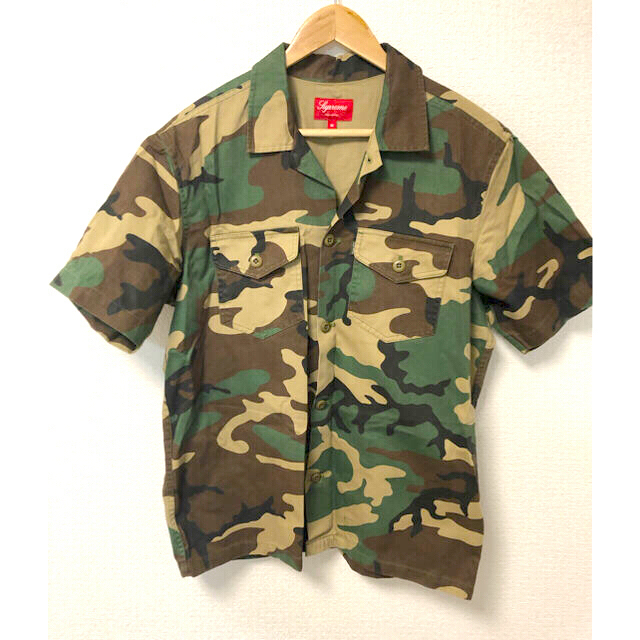 シュプリーム　迷彩　カモフラ　半袖　シャツ　M メンズのトップス(シャツ)の商品写真