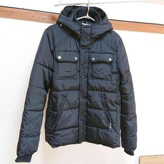 エイチアンドエム(H&M)のH&M ジャンパー ジャケット 防寒サイズ48 ブラック メンズ 冬物(ブルゾン)