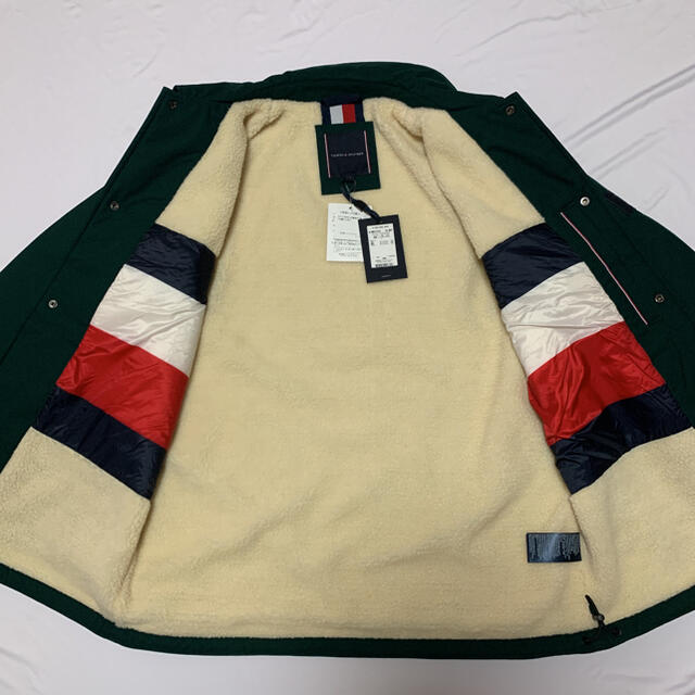 TOMMY HILFIGER(トミーヒルフィガー)のTommy Hilfiger ダークグリーン　US(L) テディコーチジャケット メンズのジャケット/アウター(カバーオール)の商品写真