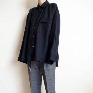 コモリ(COMOLI)のstein OVERSIZED DOWN PAT SHIRT WOOL(シャツ)