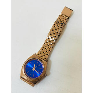ニクソン(NIXON)の【電池新品の美品】NIXONのSMALL TIME TELLER 綺麗なブルー☆(腕時計)