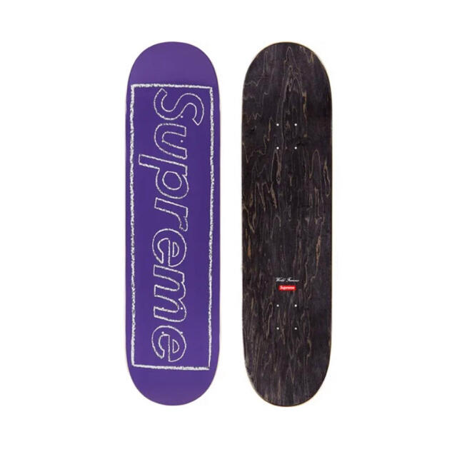 KAWS Chalk Logo Skateboard Violet - clmusichall.com