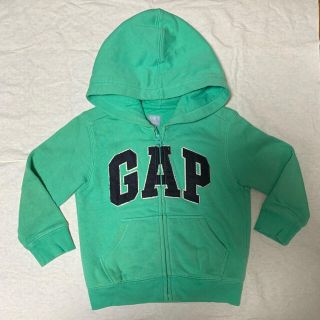 ベビーギャップ(babyGAP)の110cm babyGap パーカー　裏起毛　ターコイズ　子供　キッズ　ジュニア(ジャケット/上着)