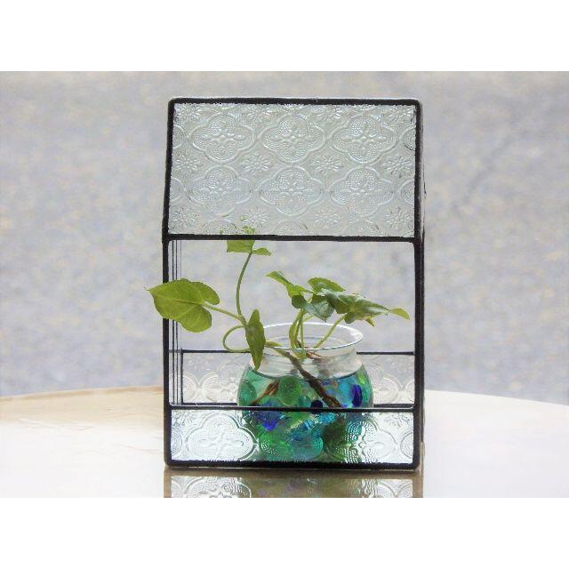 ステンドグラスのテラリウム☆観葉植物やドールハウスにも www