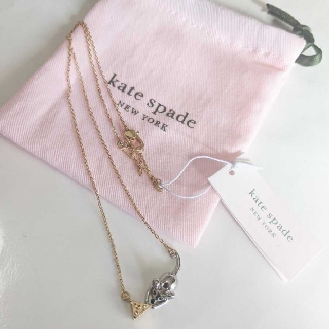 kate spade new york(ケイトスペードニューヨーク)の【新品】kate spade ケイトスペード ネックレス ネズミ ラット レディースのアクセサリー(ネックレス)の商品写真