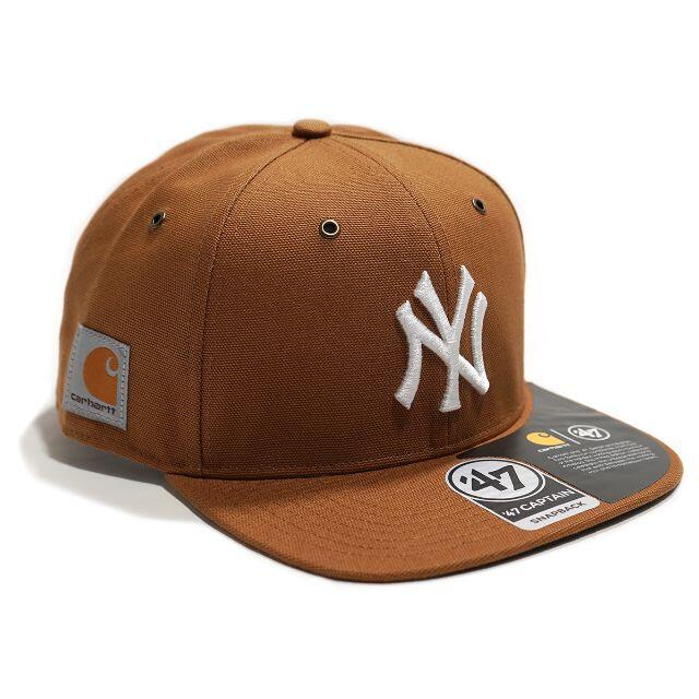 カーハート×'47★ブラウン NY ニューヨークヤンキース キャップ 帽子