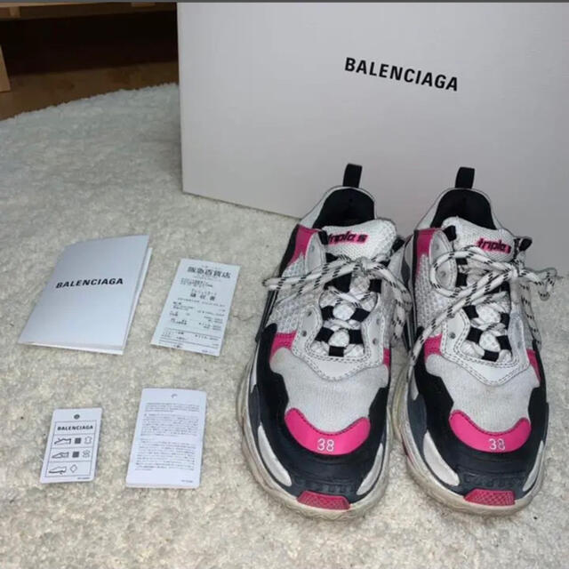 正規品 Balenciaga - BALENCIAGA トリプルS レディースサイズ38の通販
